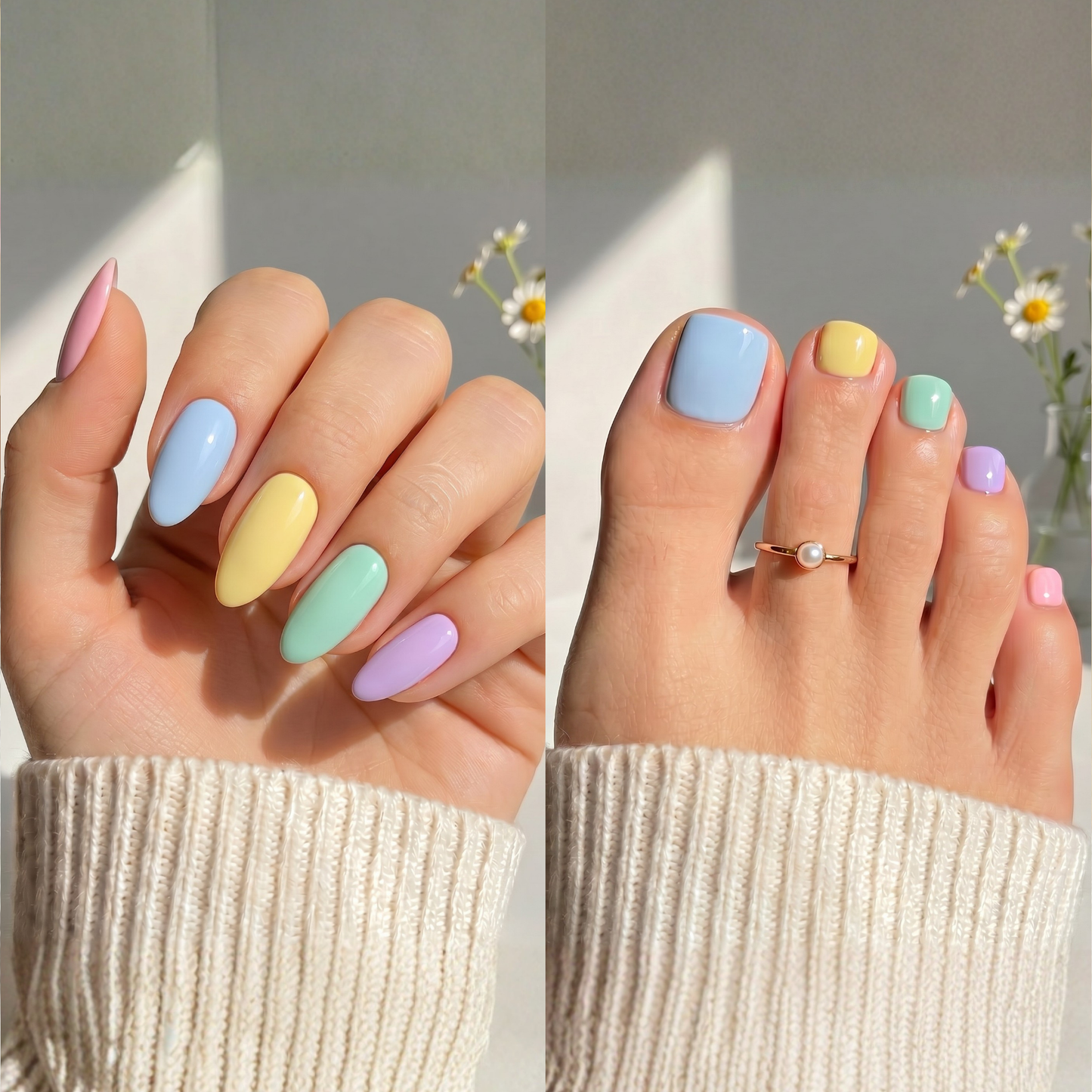 Rainbow Puff Mani & Pedi (Bundle & Save)
