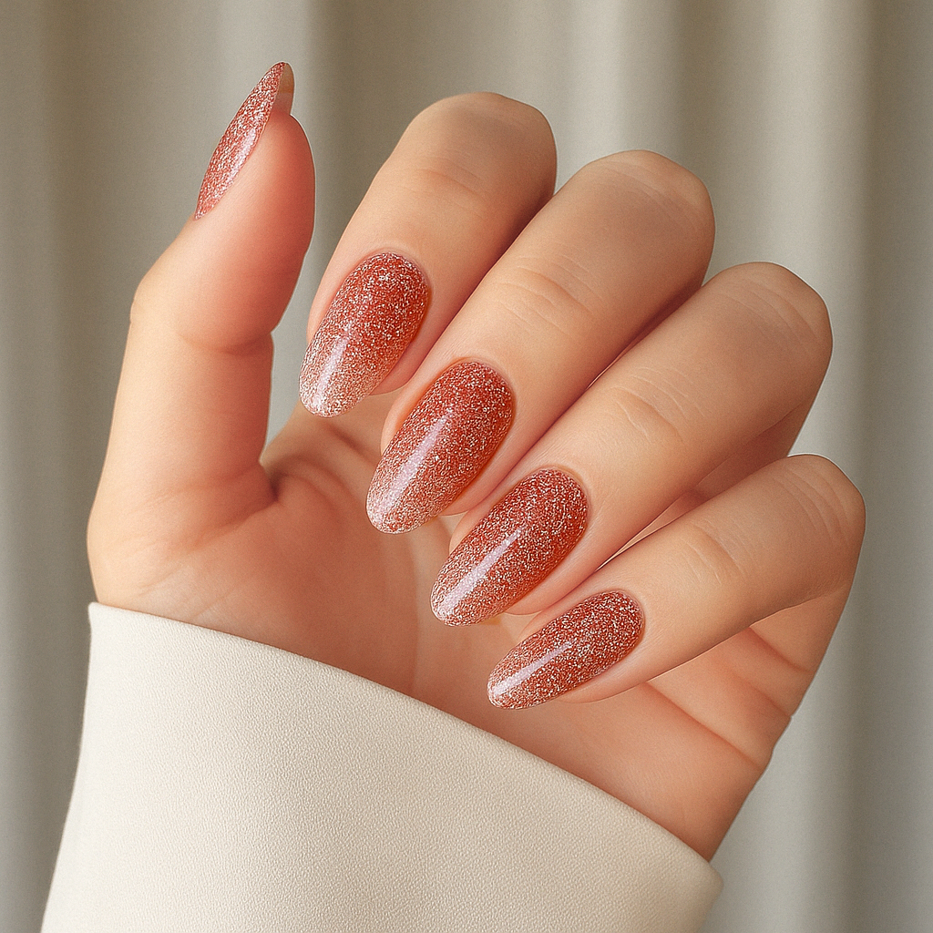 'Frosted Rose' Gel Nail Stickers