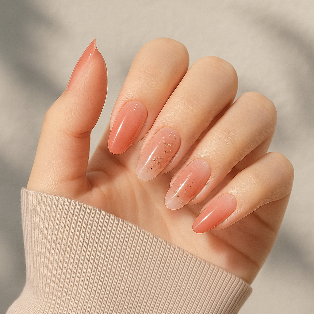 'Coral' Gel-Nagel-Sticker