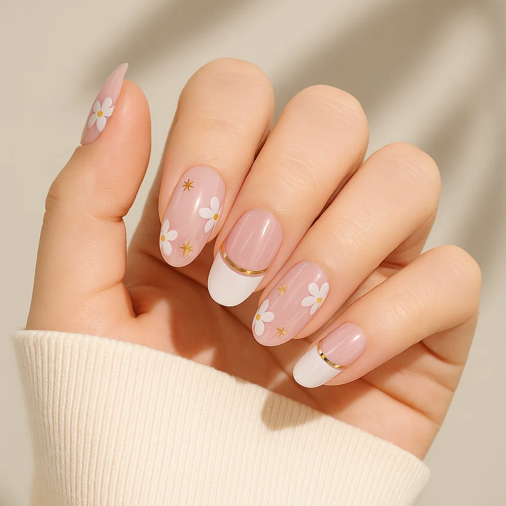 Pegatinas de gel para uñas 'First Kiss'