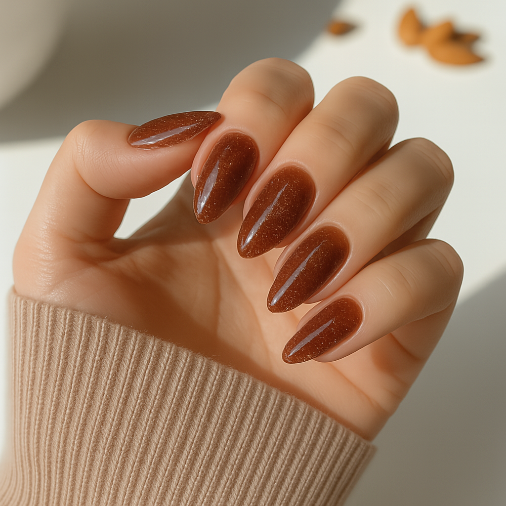 'Maple Glaze' Gel Nail Stickers
