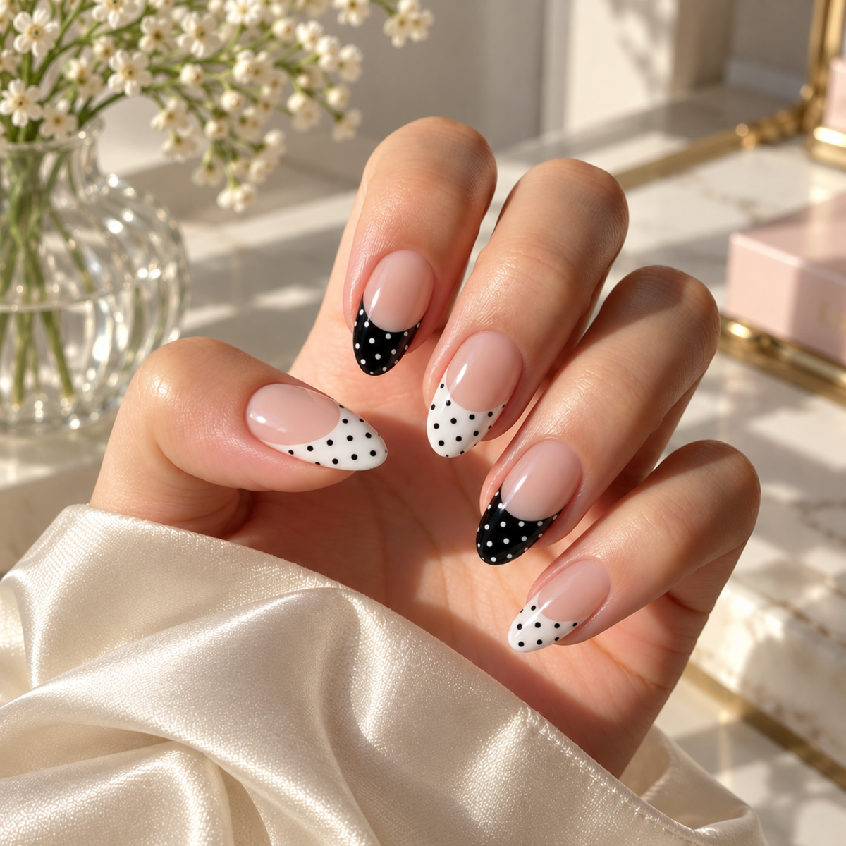 'Dotted Tips' Gel Nail Stickers