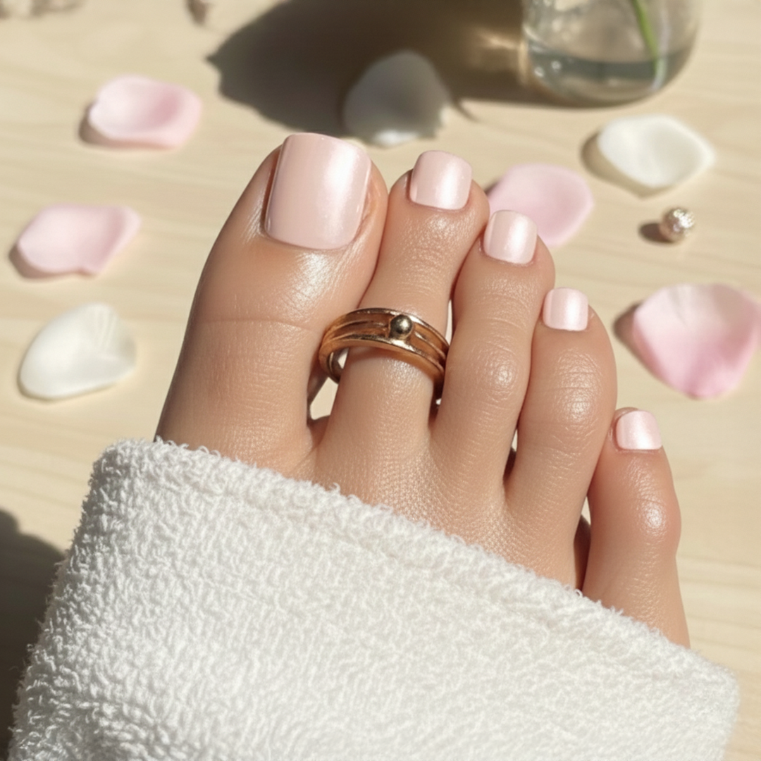 'Pink Hailey' Gel Stickers (PEDICURE)