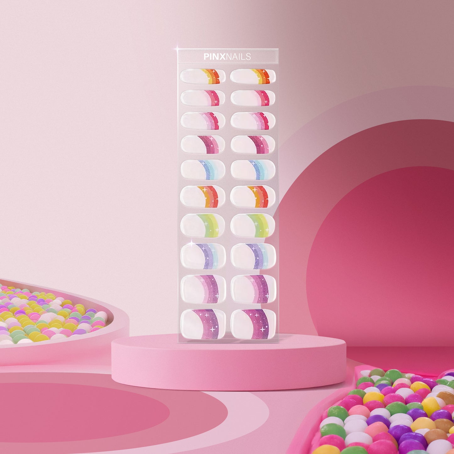 Pegatinas de gel para uñas 'Sweetheart'