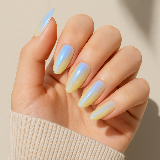 Pegatinas de gel para uñas 'azul iridiscente'