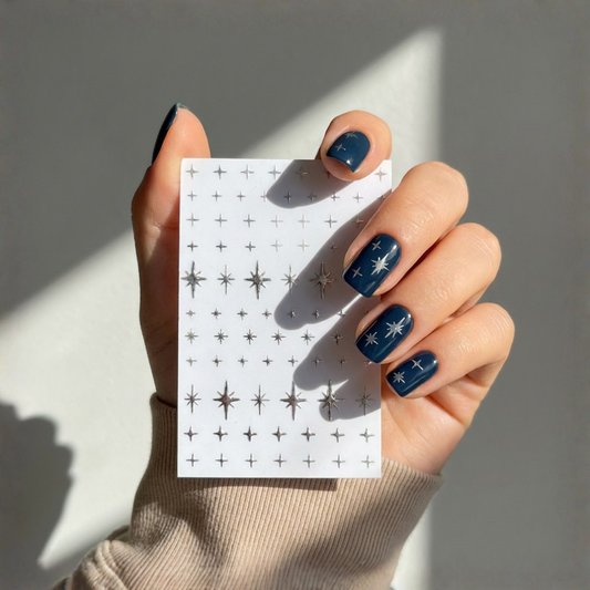Starry Nail Art Sheet