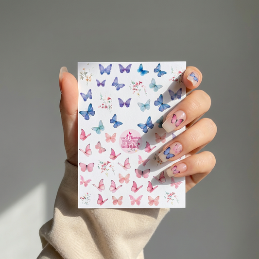 Butterfly Nail Art Sheet