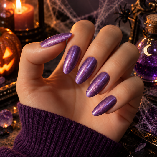 'Lilac' Gel Nail Stickers