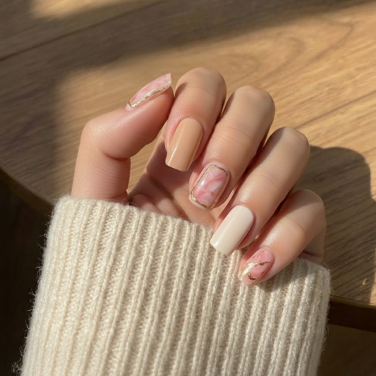 'Gold Truffle' Gel Nail Stickers