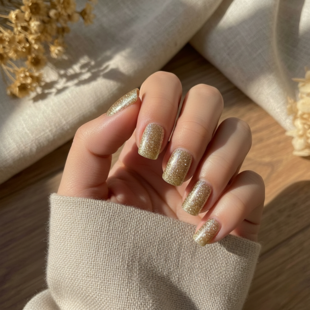 'Gold Rush' Gel Nail Stickers
