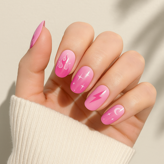 Pegatinas de gel para uñas 'Starburst'
