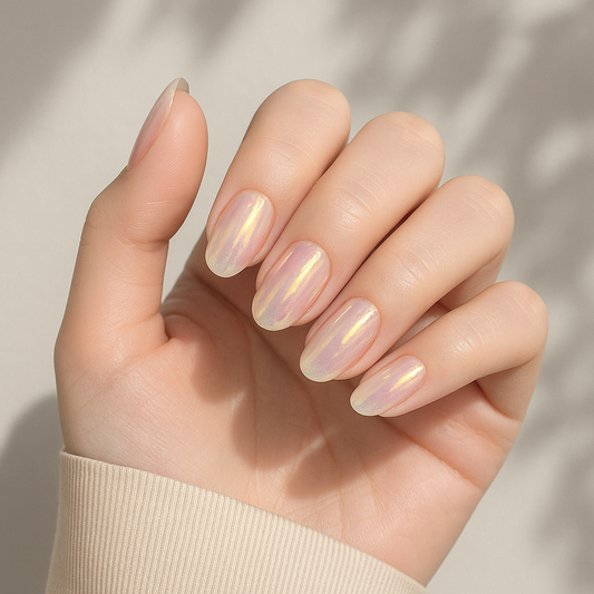 Pegatinas de gel para uñas 'Champagne'