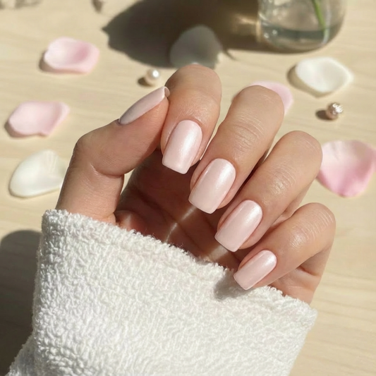 'Pink Hailey' Gel Nail Stickers