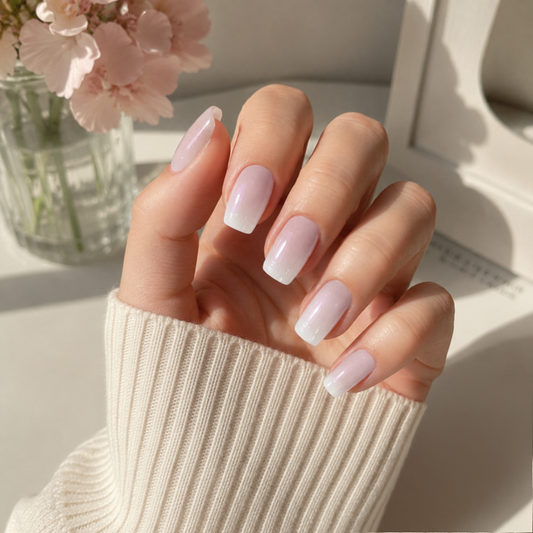 'Milky' Gel Nail Stickers