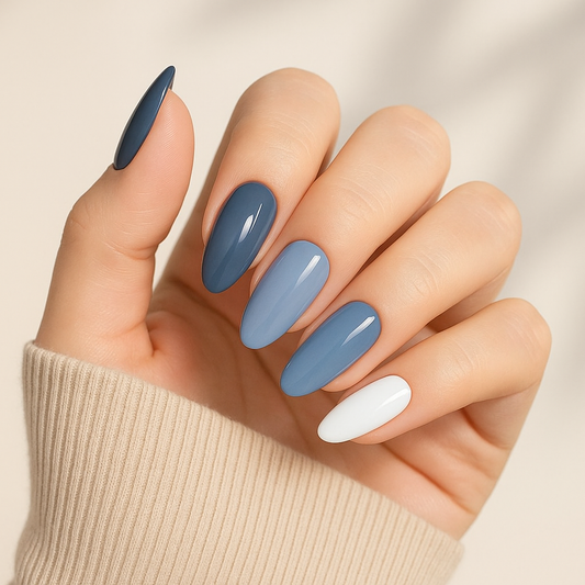 Pegatinas de gel para uñas 'Denim'