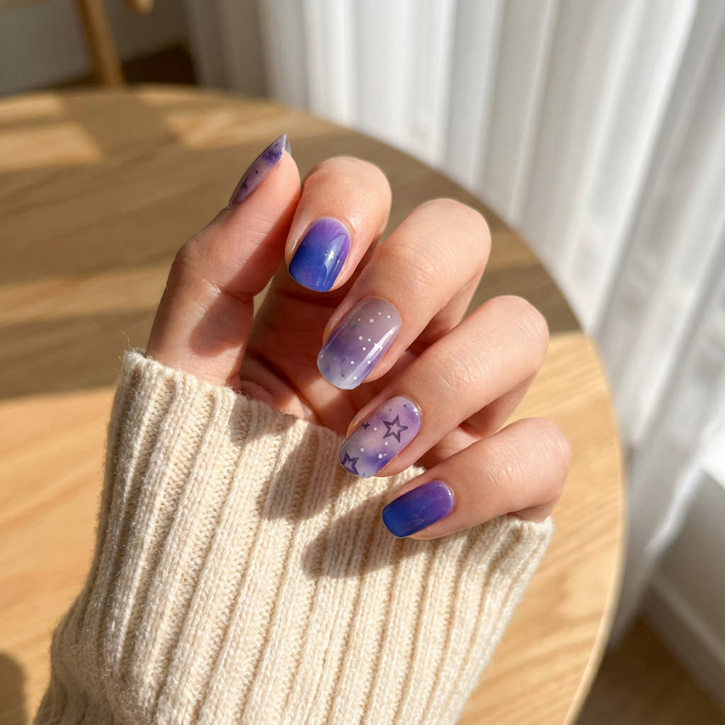 'Haze' Gel Nail Stickers
