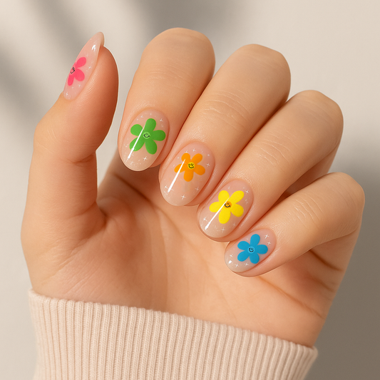 'Flower girl' Gel Nail Stickers