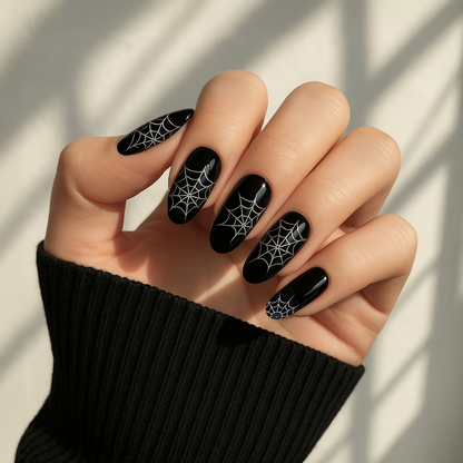 'Midnight' (GLOW IN THE DARK) Gel Nail Stickers