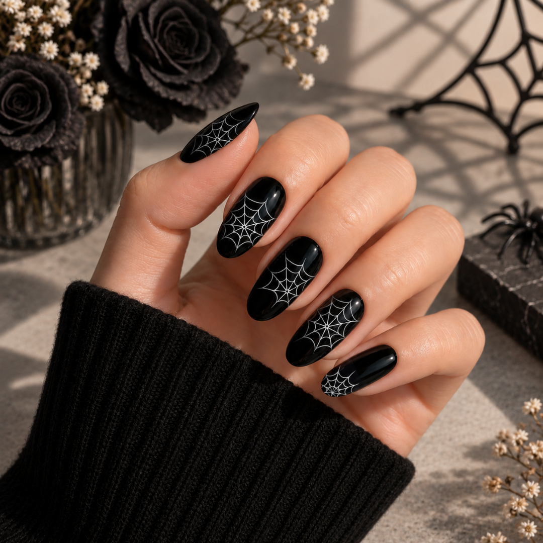 'Midnight' (GLOW IN THE DARK) Gel Nail Stickers