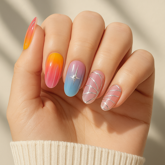 'Wild Card' Gel-Nagel-Sticker