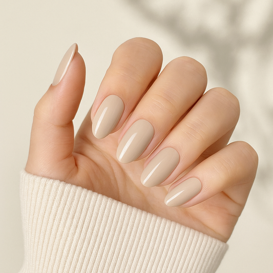 'Latte' Gel Nail Stickers