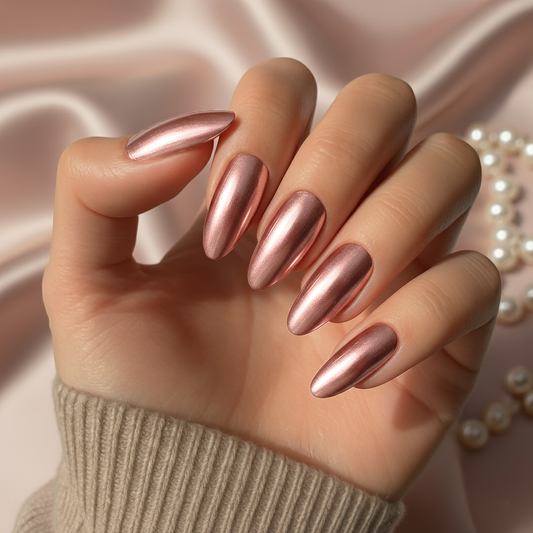 'Rose Gold' Gel Nail Stickers
