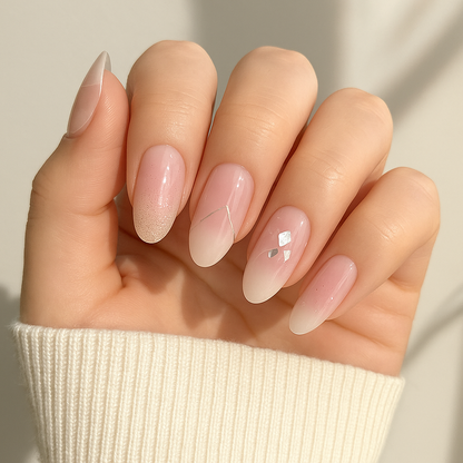 Pegatinas de gel para uñas con diseño de 'cristal'