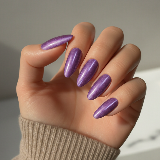 'Lilac' Gel Nail Stickers