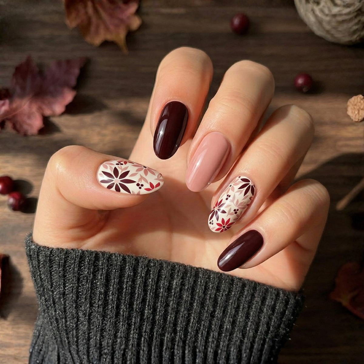 'Acorn' Gel Nail Stickers