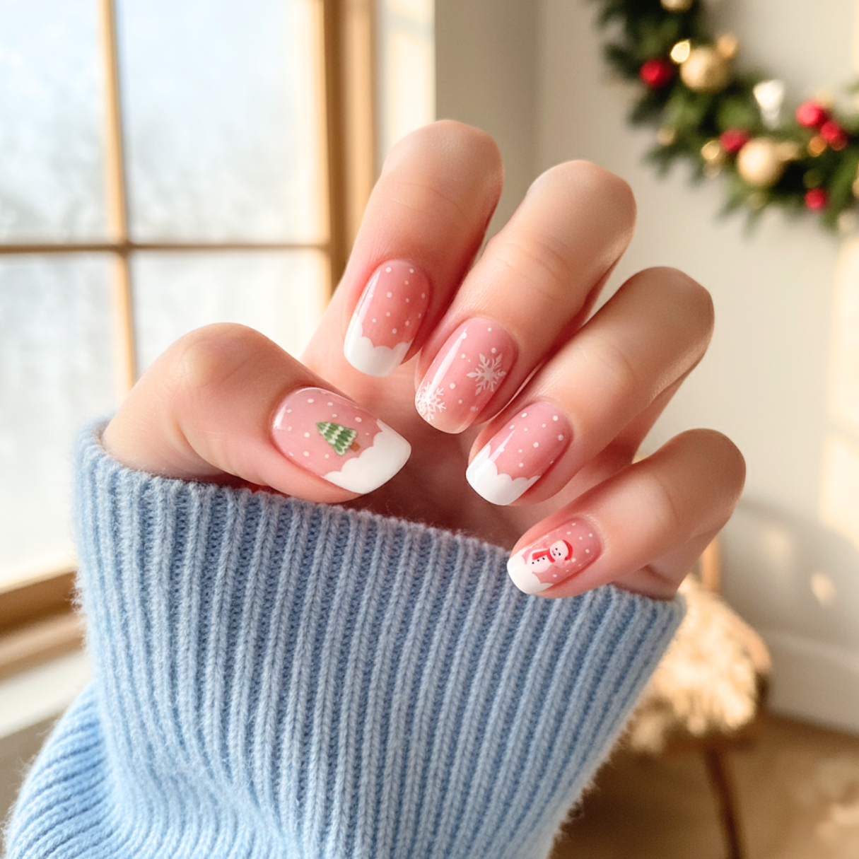 'Frosty' Gel Nail Stickers