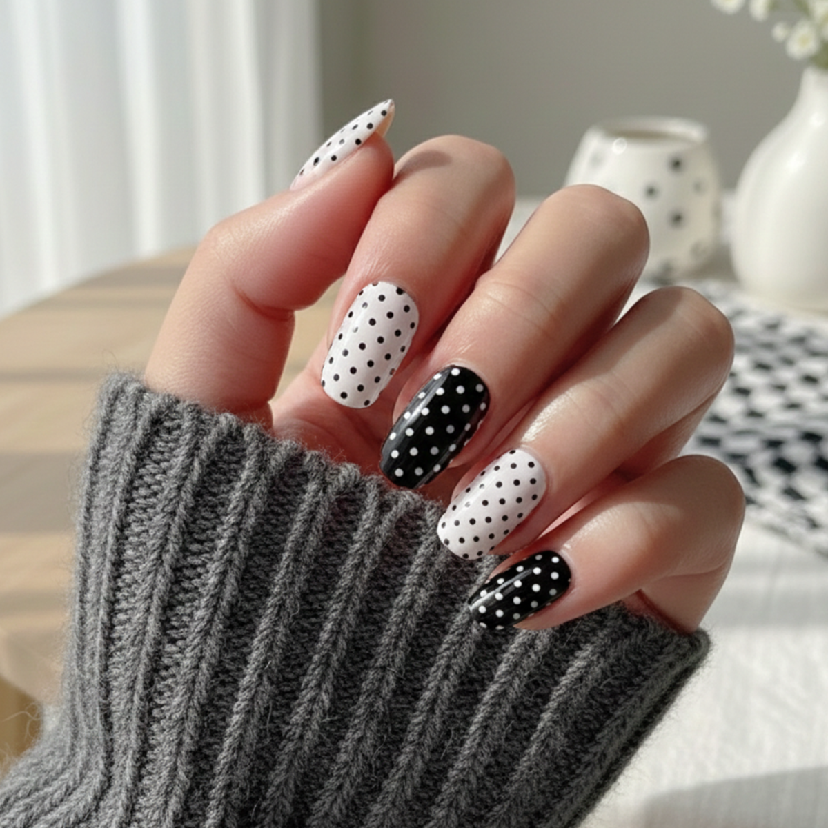 'Polka' Gel Nail Stickers