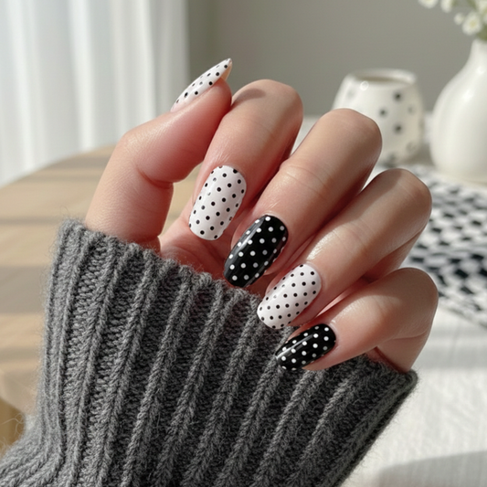 'Polka' Gel Nail Stickers