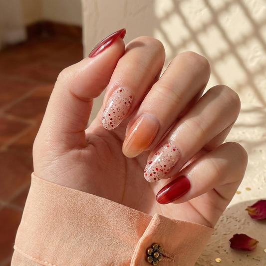 'Amber' Gel Nail Stickers