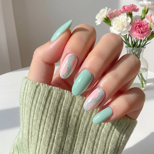 'Oasis' Gel Nail Stickers