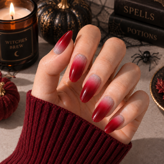 'Cherry Frost' Gel Nail Stickers