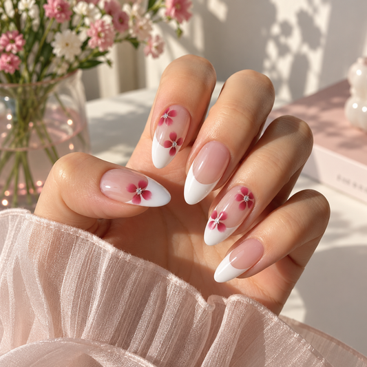 'Floral Tips' Gel Nail Stickers