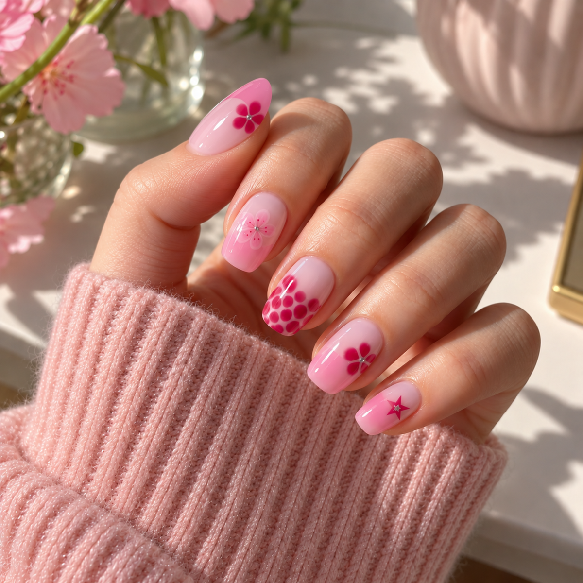 'Kissed' Gel Nail Stickers