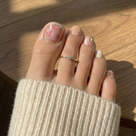 'Gold Truffle' Gel Stickers (PEDICURE)