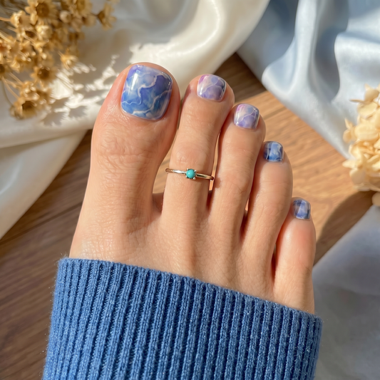 'Celeste' Gel Nail Stickers (PEDICURE)