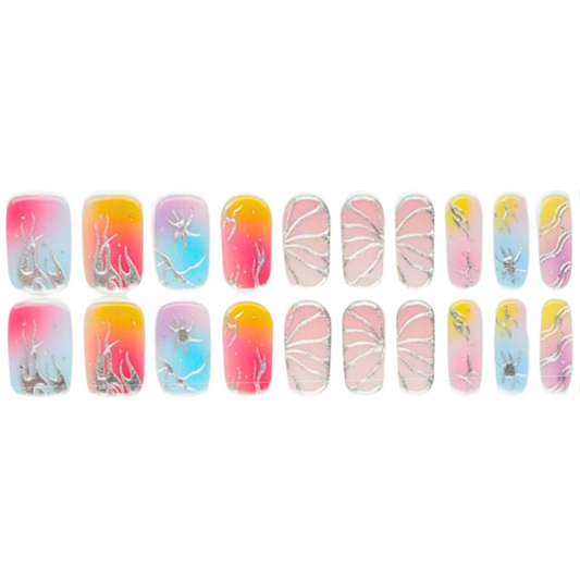 Pegatinas de gel para uñas con el diseño "Wild Card"